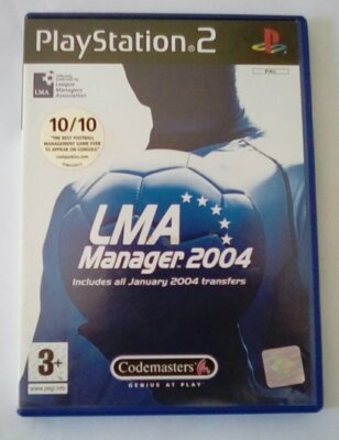 LMA Manager 2004 Football Soccer Playstation 2 Two PS2 PSTwo PS