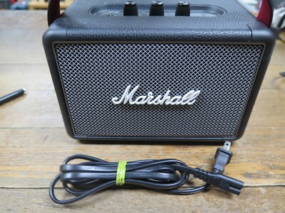 Marshall Kilburn II Portable Black Bluetooth Speaker W/ Power Cord Nice