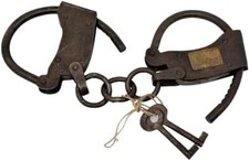 Replica Police Tombstone Arizona Territory Reenactment Adj Handcuffs Restraints