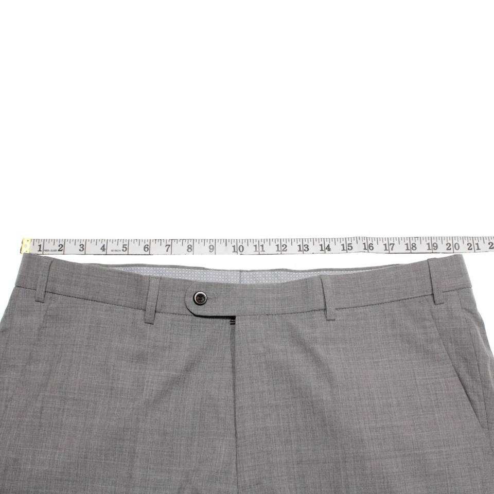 Hiltl NWOT Vitale Barberis Canonico Wool Dress Pants Size 40 US DiBiella In Gray - Image 3 of 4