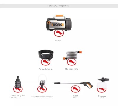 #ad High pressure Car Washer Plug in Washer Portable Water Pump High Power $352.99