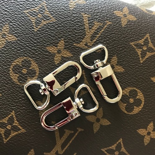 3 Argento 15mm Borsetta Ganci Per Bagagli Tag Moschettone tute Louis  Vuitton LV | eBay