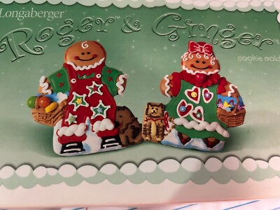 Longaberger Roger & Ginger Cookie Molds NIB