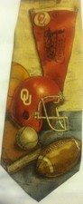 Oklahoma Sooners Necktie Neck Tie 100 Silk Football Basketball Eagles Wings OU