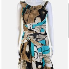 NWOT Oscar de la renta Picasso art print dress size8