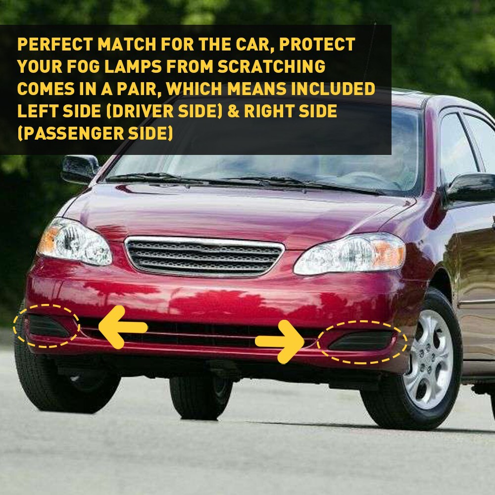 Fit for 05-08 Toyota Corolla Fog Lamp Light Cover W/o Hole Left