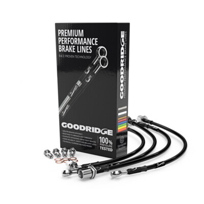 Goodridge Stainless Steel Clutch Hose Kit for Austin Mini (Pre-Verto) 1967-82