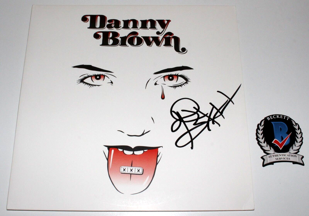 ポリーニ　サイン　CD RAPPER DANNY BROWN ‎SIGNED ORIGINAL 'XXX' ALBUM VINYL LP RECORD