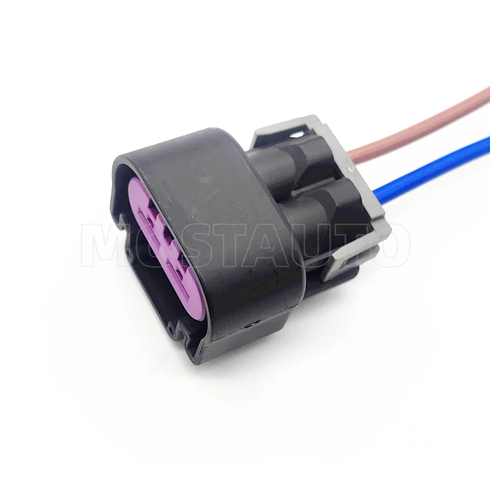 Conector de ventilador de radiador de 2 vías PT-2649 coleta para GMC Sierra 2500 HD 2006-2012 Foto 4 de 4