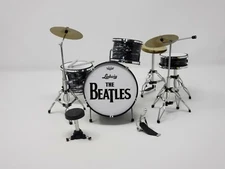 Miniature drum set LUDWIG BEATLES JOHN LENNON RINGO STARR. Mini drum set 