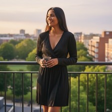 Boohoo Size 12 Black Dress