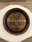 Vintage HEINEKEN Beer Windmill Keg Barrel Top Bar, Pub Sign, Man Cave Sign, 17.5