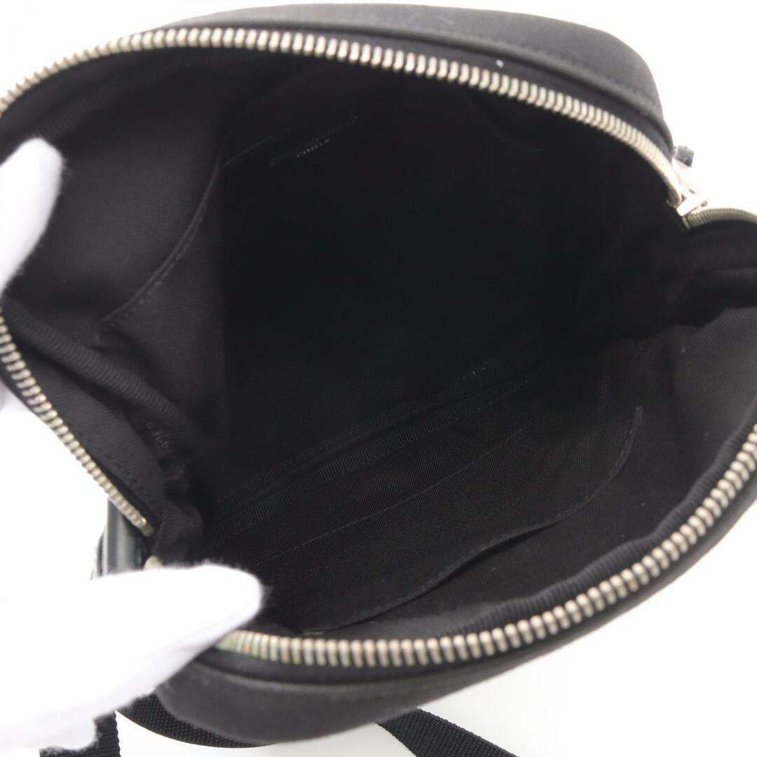 Borsa a tracolla Saint Laurent Paris Livington tela pelle uomo nera