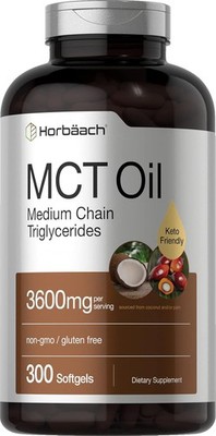 MCT Oil Pills | 3600mg | 300 Softgel Capsules | Keto Supplement