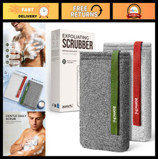 Exfoliating Body Scrubber Sponge 2-Pack - Large Bath Tool for Dead Skin Removal