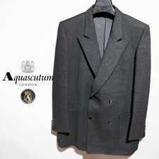 Mens Aquascutum Excellent Condition Aquascutum Gold Button Tailored Double Jacke