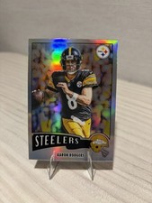Aaron Rodgers 2025 NFL Topps Chrome 1975 Topps Chrome Refractor 1975-28 Steelers