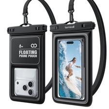 Lamicall IP68 Floating Waterproof Phone Pouch - 2 7.5 inches, A-White Accent