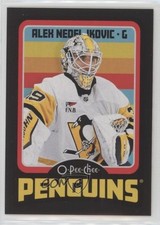 2024-25 O-Pee-Chee Retro Black Border 100/100 Alex Nedeljkovic #458 2d8