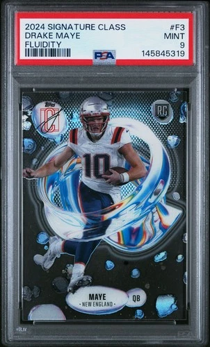2024 TOPPS SIGNATURE CLASS FLUIDITY #F3 DRAKE MAYE ROOKIE RC PSA 9