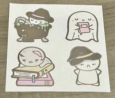 NEW TheCoffeeMonsterzCo. Halloween 👻 Emoti Sticker Seals TCMC Stickers