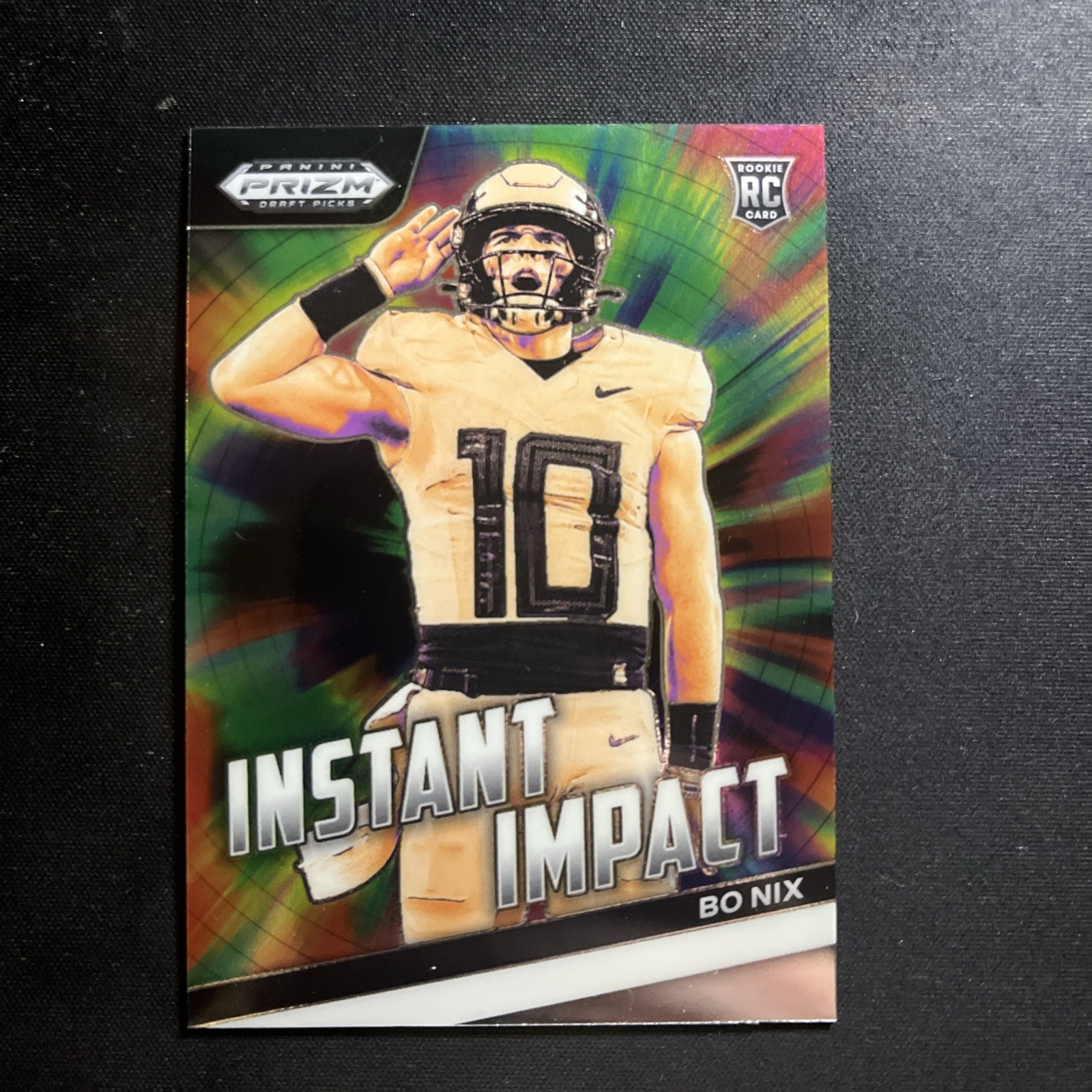 2024 Panini Prizm Draft Picks Instant Impact Bo Nix #II-BN Rookie RC