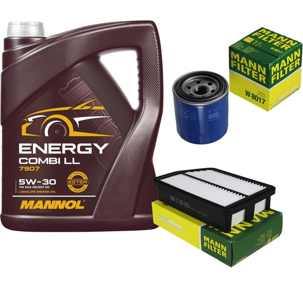 Mann Inspektionspaket 5L Mannol Energy 5W-30 FüR Hyundai IX35 2.0 KIA Sportage-image