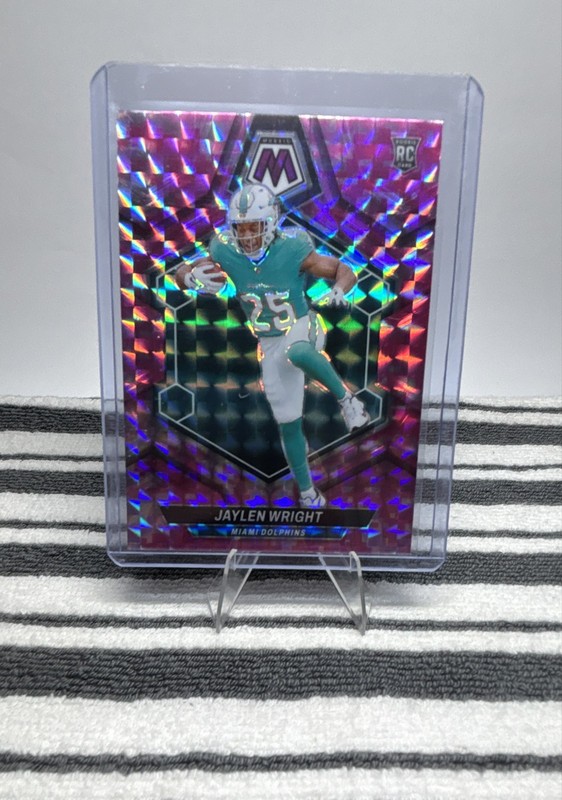 2024 Panini Mosaic - Rookies Jaylen Wright #383 Camo Pink Mosaic Prizm (RC)