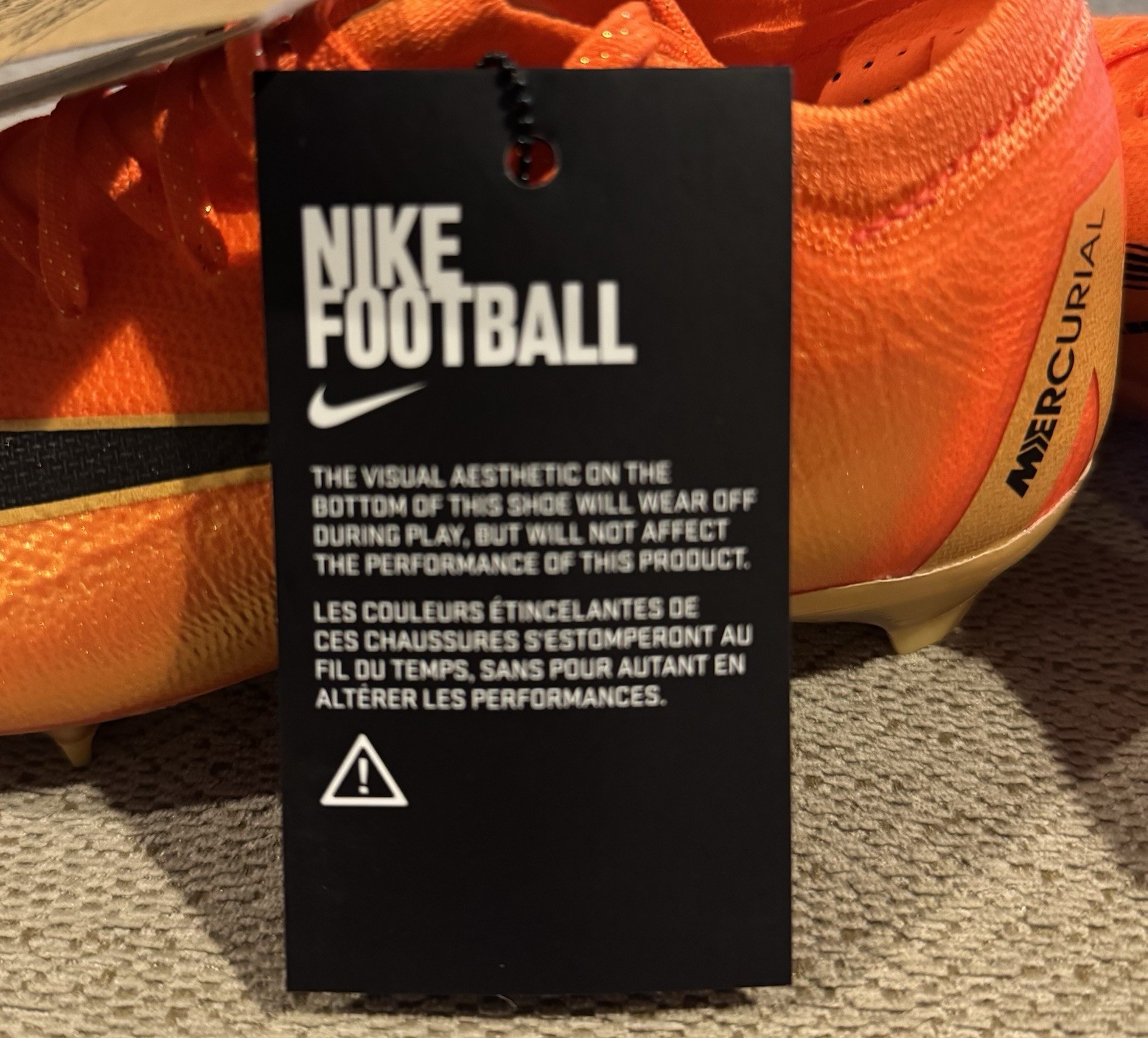 Nike Zoom Mercurial Vapor Pro 16 Deja Vu Orange Youth Size 2 2Y IO1556-800 image 10