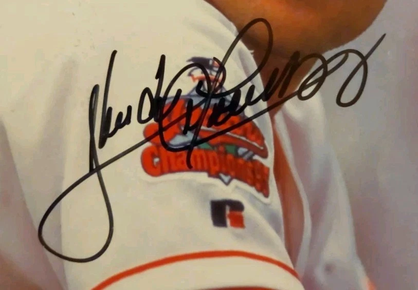 1997 Cleveland Indians Spring Training magazine 4 autos Herb Score, Bob Feller + - Image 3 of 4