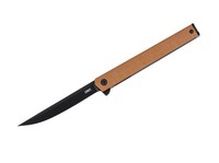 Crkt Ceo Flipper Grn Brown AUS-8 Stahl Linerlock Gentleman Taschenmesser