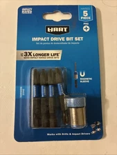 Heart Impact Rated Bit Set PH2+ 3x Longer life With Impact Rated Bits!