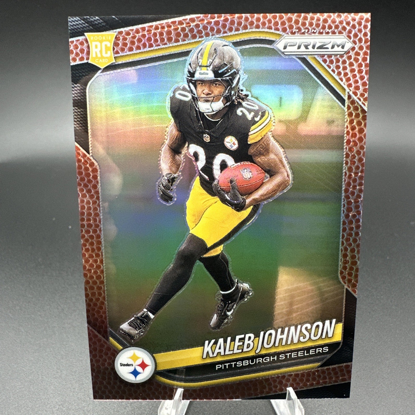 2025 Panini Prizm - Rookies Kaleb Johnson #375 Pigskin Prizm /180 (RC) Steelers