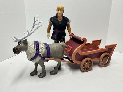 Frozen II Sledding Adventures Playset Reindeer Sven Sleigh Kristoff Sled