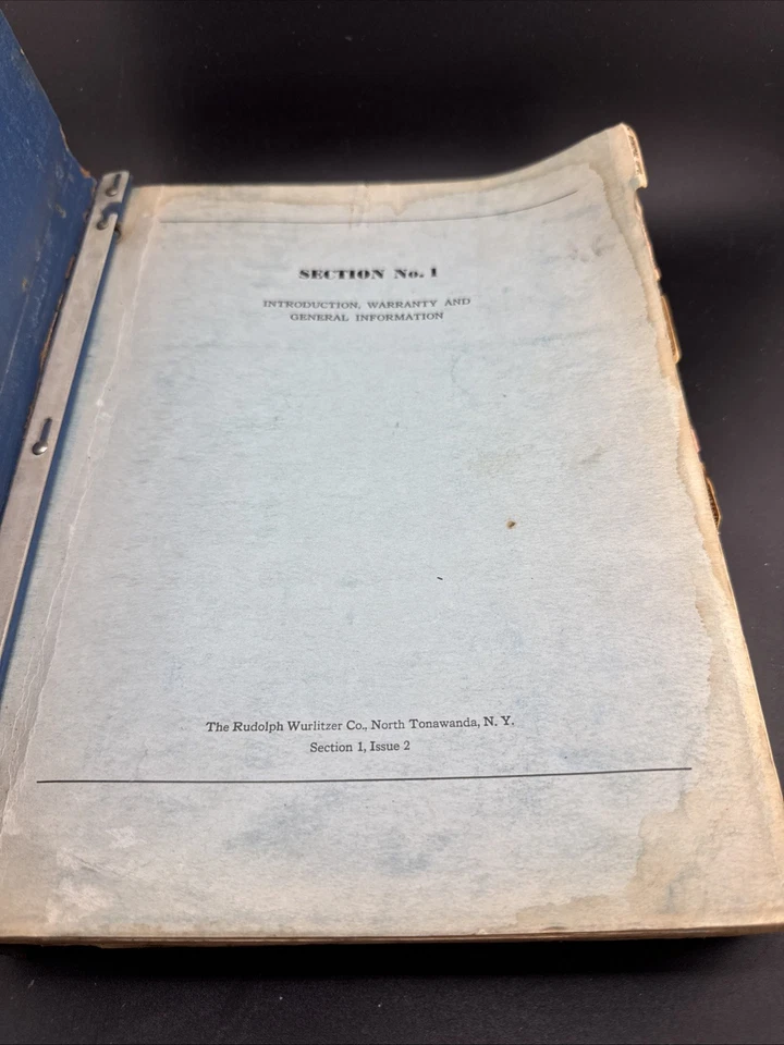 Wurlitzer Jukebox Service Manual Vol. 1  - Image 2 of 4