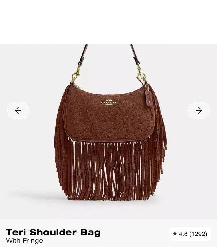 Coach Fringe Suede Exterior Bags & Handbags for Women for sale | eBay