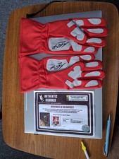Michael Schumacher Signed OMP F1 Racing Gloves 2011 Race of Champions + COA