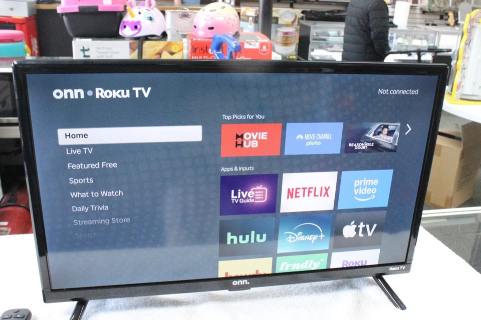 Onn 24" Class HD (720P) Roku Smart LED TV (100012590) With Remote - Image 2 of 4