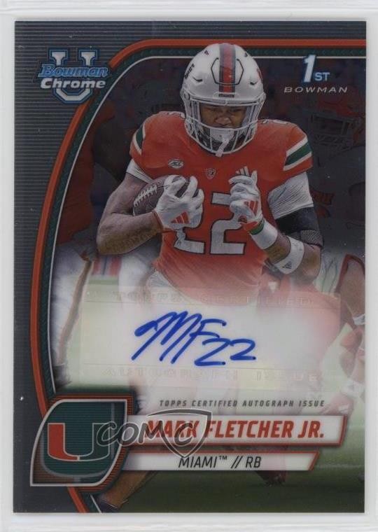 2024 Bowman U Chrome Chrome Prospect Auto Mark Fletcher Jr #PA-MFL Auto 1bv8