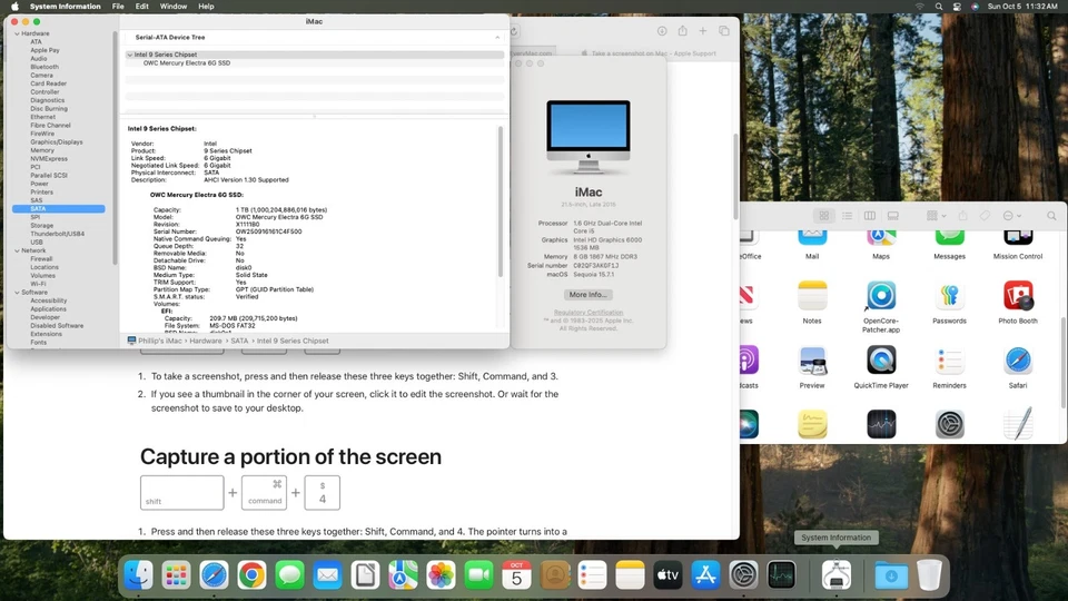 Apple iMac 21.5" (1TB SSD, Intel Core i5-5575R, 2.80GHz, 8GB RAM) All-in-One... - Image 3 of 4