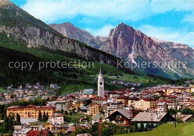 Cortina d Ampezzo City View with Col Pink