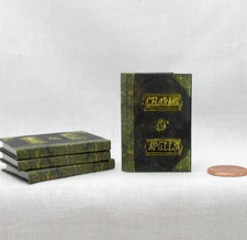 1:6 Scale BOOK OF CHARMS AND SPELLS Miniature Playscale Readable Illustrate Book