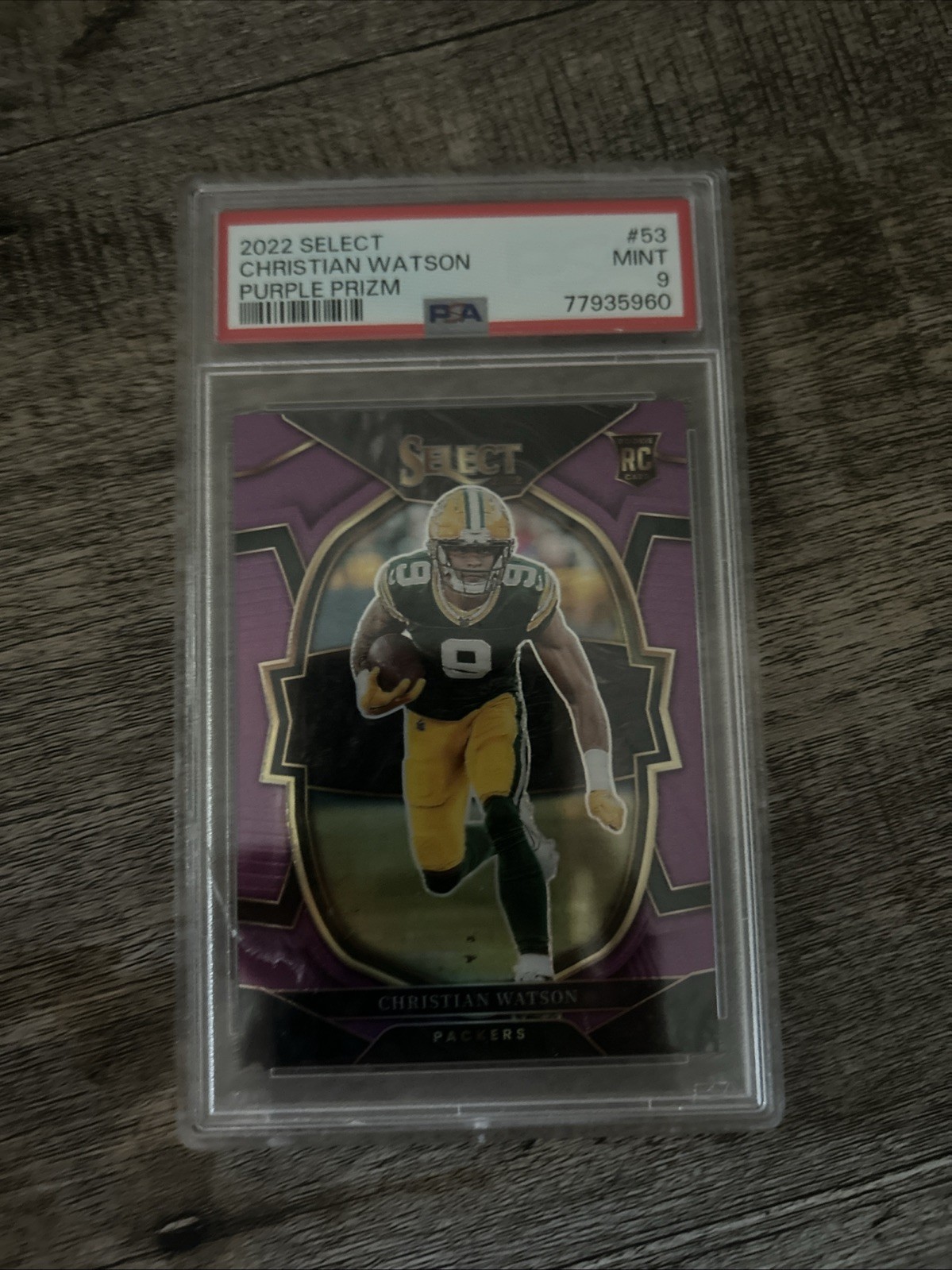 2022 Panini Select - Concourse Christian Watson #53 Purple Prizm /75 (RC)