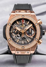 Hublot Big Bang Unico King Gold Diamonds 42mm Box Black Dial 441.OX.1180.RX.1104 2