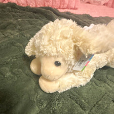 White Plush Lamb Stuffed Animal Toy w/ Hang Tag Small 6-14 in Ages 3-7