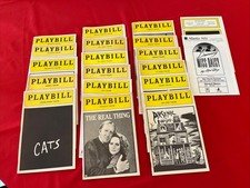 Vintage Playbills Assorted Lot Of 19 Theatre Neil Simon Cats Brighton Palace 80s