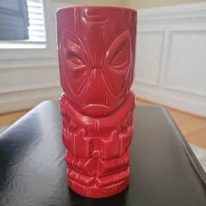 Marvel Comics Collectible Geeki Tiki Marvel Deadpool Series 1 Tiki Glass RED