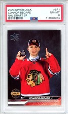 2023-24 Upper Deck #SP1 Connor Bedard RC Rookie Draft SP Hockey - PSA 8