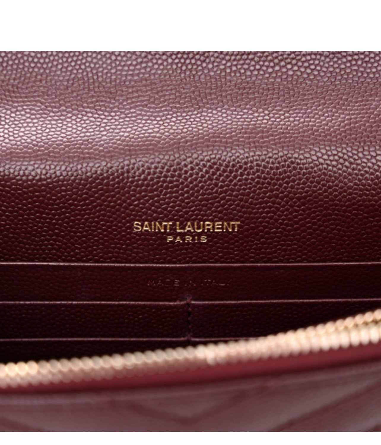 SAINT LAURENT Grain De Poudre Matelasse Chevron Monogram Busta Catena Muro