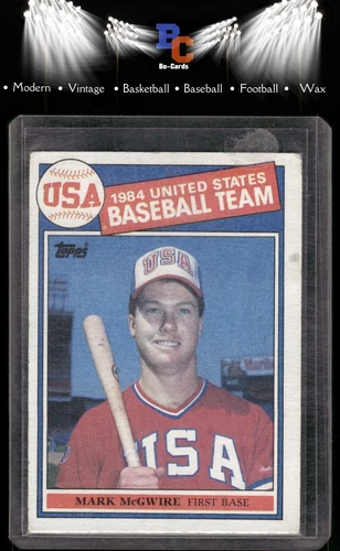 1985 Topps #401 Mark McGwire